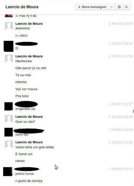 Polícia Civil divulga conversa entre ex-BBB Laércio e menina de 13 anos