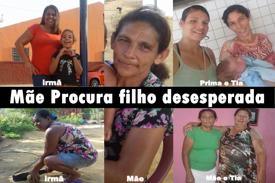 Mãe procura filho desesperada,”Choro todos os dias pensando no meu filho”.