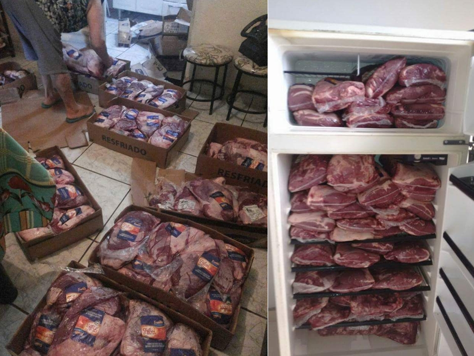 Polícia apreende carne de cavalo que seria vendida em feiras públicas.