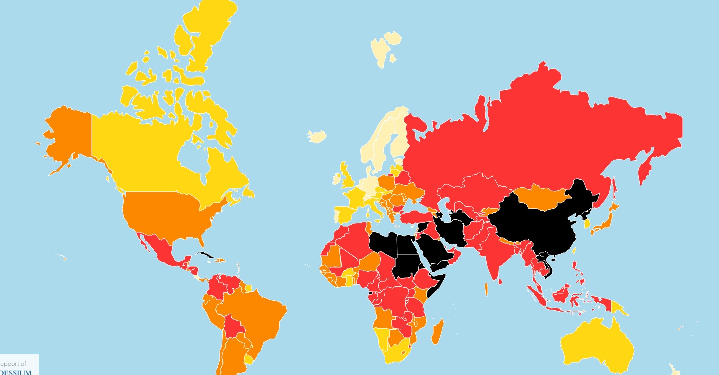 Brasil cai três posições em ranking de liberdade de imprensa