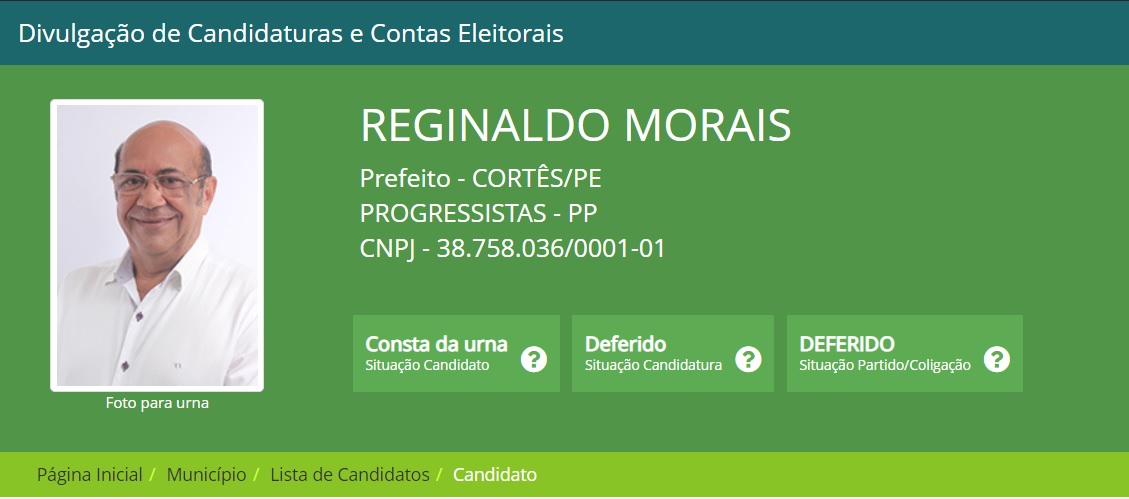 Justiça Eleitoral DEFERE candidatura de Reginaldo Morais e Júnior Dias em Cortês