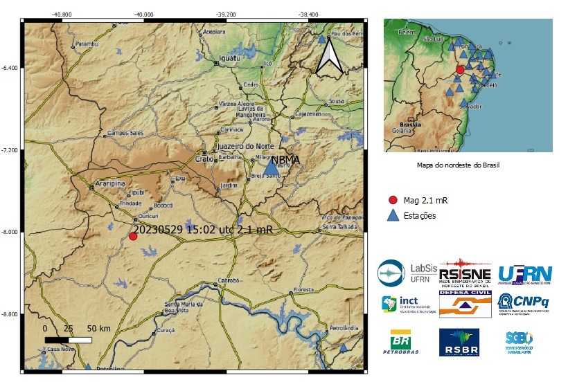 Tremor de terra é registrado no Sertão de Pernambuco