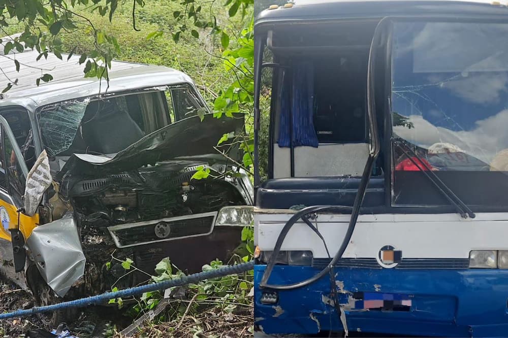 Colisão entre van e ônibus deixa diversos feridos em Moreno; uma mulher precisou ser levada para o HR de helicópitero!